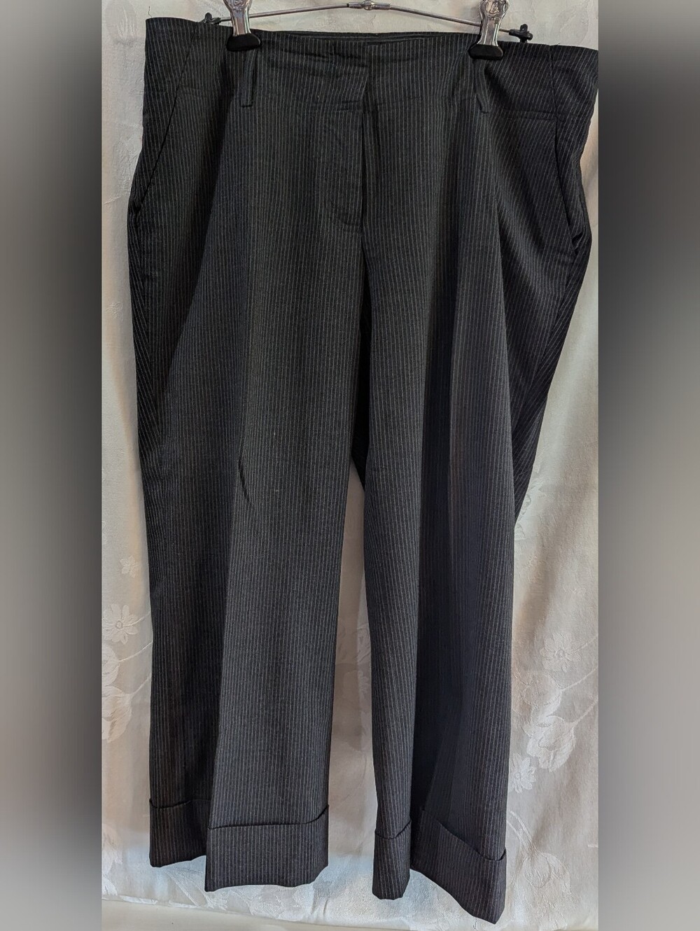 Michael Kors Dark Gray Pinstripe  Women's Dress Trousers